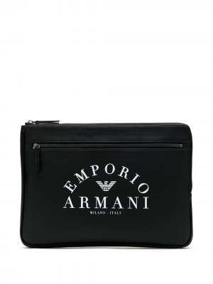 Cartão com zíper logo Emporio Armani. Цвет: черный