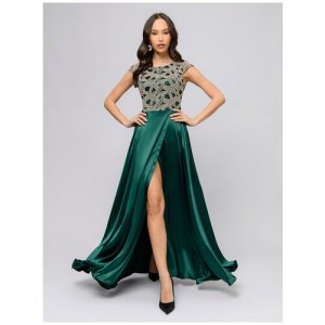 Платье, размер 50, зеленый 1001dress. Цвет: зеленый