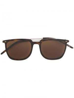 Квадратные солнцезащитные очки с затемненными линзами Delirious. Цвет: коричневый