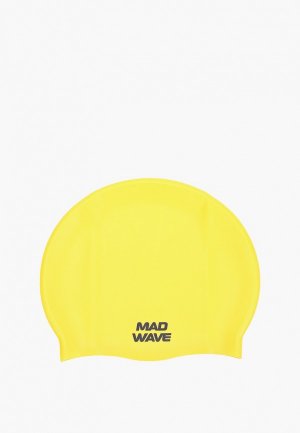 Шапочка для плавания MadWave Intensive Big. Цвет: желтый