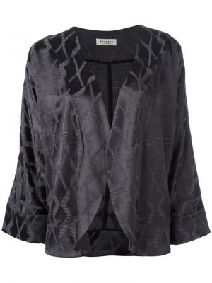 Пиджак с укороченными рукавами Masscob. Цвет: серый