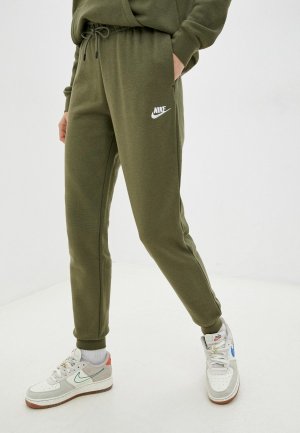 Брюки спортивные Nike W NSW ESSNTL FLC MR PNT RG. Цвет: хаки