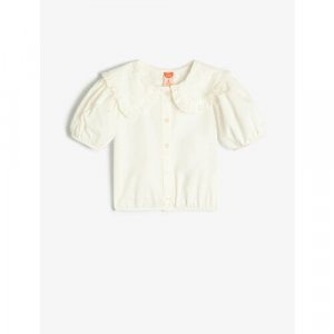 Рубашка , размер 18-24 месяцев, белый KOTON. Цвет: белый