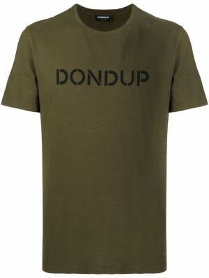 Футболка с логотипом DONDUP. Цвет: зеленый