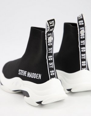 Черные кроссовки-носки Master-Черный цвет Steve Madden