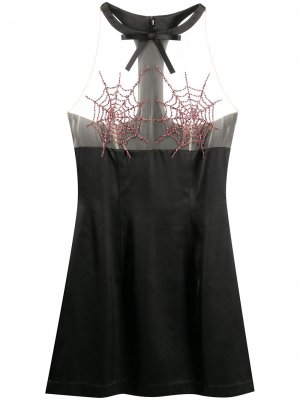 Платье мини Cobweb Ashley Williams. Цвет: черный