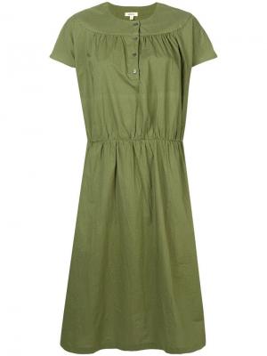 Платье-рубашка Bellerose. Цвет: зеленый