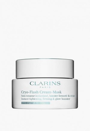 Маска для лица Clarins с эффектом лифтинга, Cryo-Flash Cream Mask, 75 мл. Цвет: прозрачный