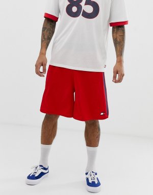 Красные баскетбольные шорты с кантом сбоку -Красный Tommy Sport
