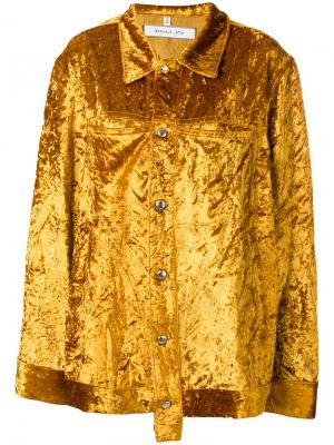 High shine jacket Eckhaus Latta. Цвет: жёлтый и оранжевый