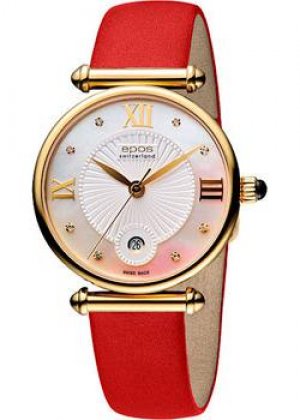 Швейцарские наручные женские часы 8000.700.22.88.88. Коллекция Quartz Epos