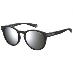 Солнцезащитные очки  PLD 2087/S 003 EX EX, черный Polaroid. Цвет: серебристый