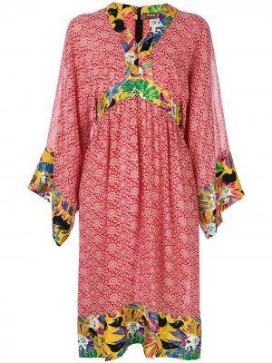 Платье-туника с цветочным принтом Duro Olowu Vintage. Цвет: разноцветный