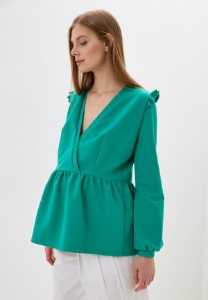 Блуза All Mixes. Цвет: зеленый