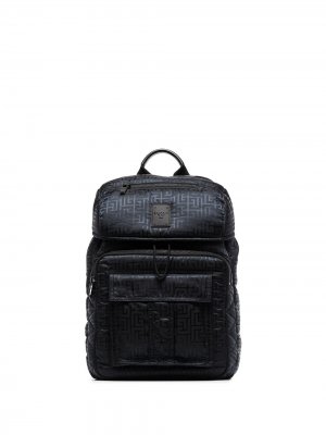Рюкзак с нашивкой-логотипом Balmain. Цвет: черный