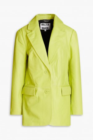 Кожаный пиджак Kira WALTER BAKER, зеленый Baker