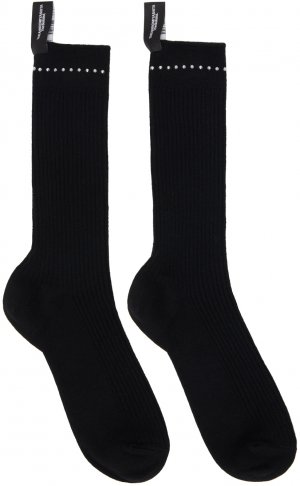 Черные средние носки с заклепками Takahiromiyashita Thesoloist.