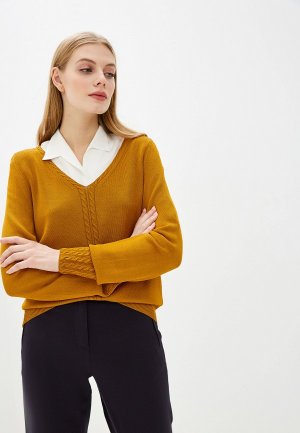 Пуловер Alpecora. Цвет: желтый