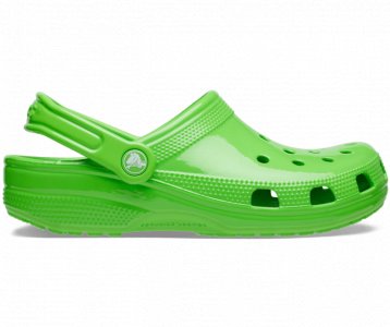 Классические неоновые сабо-хайлайтеры женские, цвет Green Slime Crocs