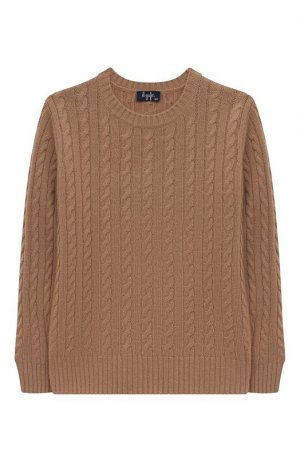 Шерстяной пуловер Il Gufo. Цвет: бежевый