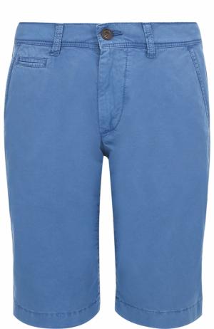Хлопковые шорты с карманами Baldessarini. Цвет: голубой