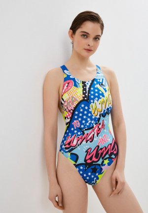 Купальник Yingfa Digital Print One-Piece Swimsuit. Цвет: разноцветный