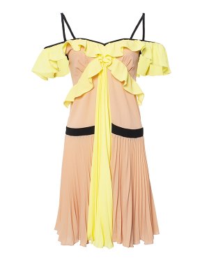 Платье Marcobologna. Цвет: персиковый+желтый