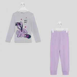 Пижама KAFTAN. Цвет: фиолетовый, серый