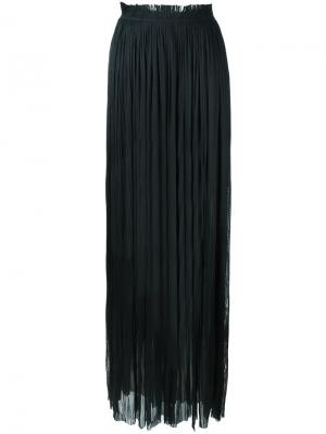 Плиссированная длинная юбка Maria Lucia Hohan. Цвет: чёрный