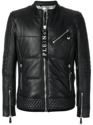 Куртка с молниями Philipp Plein. Цвет: чёрный