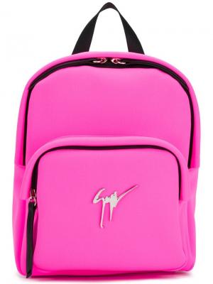 Рюкзак с логотипом Cecil Giuseppe Zanotti. Цвет: розовый