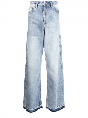 Широкие джинсы Duo Washed DUOltd. Цвет: синий