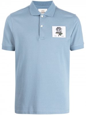 Рубашка поло с нашивкой-логотипом Kent & Curwen. Цвет: синий