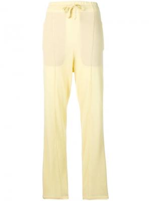 Спортивные брюки с боковыми полосками Isabel Marant Étoile. Цвет: желтый