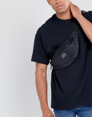 Черная сумка-кошелек на пояс New Look. Цвет: черный