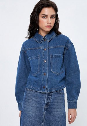 Куртка джинсовая Zarina LIMITED COLLECTION. Цвет: синий