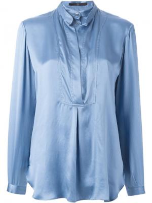 Многослойная блузка Sly010. Цвет: синий