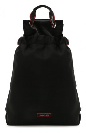 Текстильный рюкзак Alexander McQueen. Цвет: чёрный
