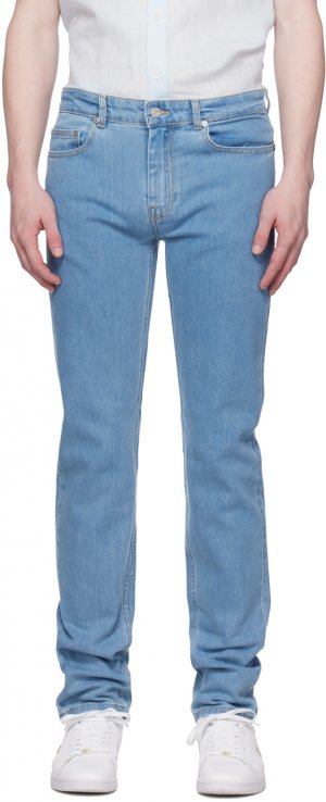 Синие зауженные джинсы Lacoste