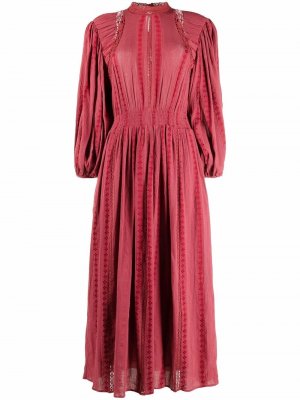 Длинное платье Jaena с объемными рукавами Isabel Marant Étoile. Цвет: красный