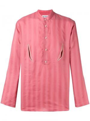 Рубашка с цветочной вышивкой на спине Umit Benan. Цвет: розовый и фиолетовый