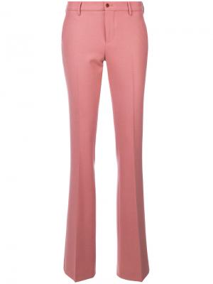 Классические расклешенные брюки Pt01. Цвет: розовый и фиолетовый