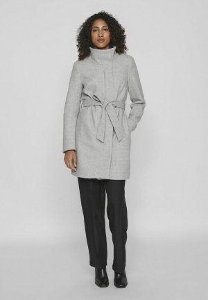 Пальто классическое VILOULOU SHORT , цвет light grey melange VILA