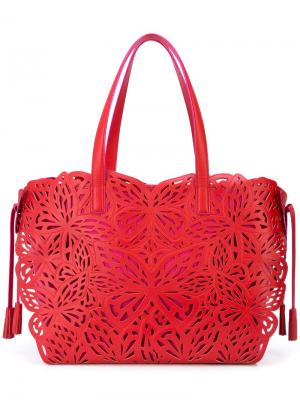 Liara butterfly-cut tote bag Sophia Webster. Цвет: розовый