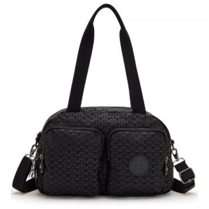 Сумка KI6017K59 Cool Defea Medium Shoulder bag *K59 Signature Emb Kipling. Цвет: черный
