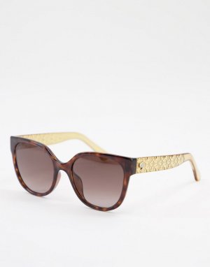 Солнцезащитные очки с квадратными линзами -Золотистый Kate Spade