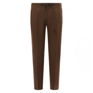 Льняные брюки Gran Sasso. Цвет: коричневый