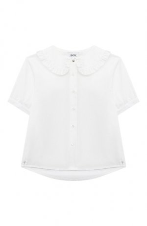 Хлопковая блузка Aletta. Цвет: белый
