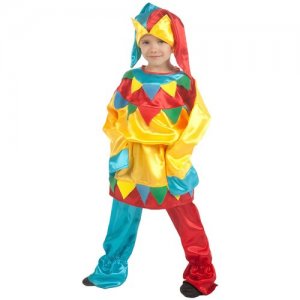Карнавальный костюм для детей Скоморох детский, 104-134 см Волшебный мир
