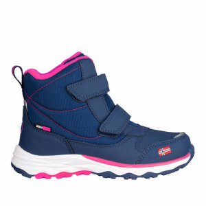 Ботинки Hafjell, размер 36, синий, розовый Trollkids. Цвет: синий/розовый